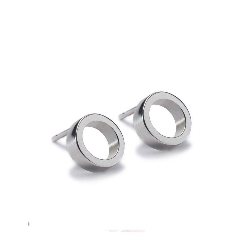 Maureen Lynch Circles Silver Earrings