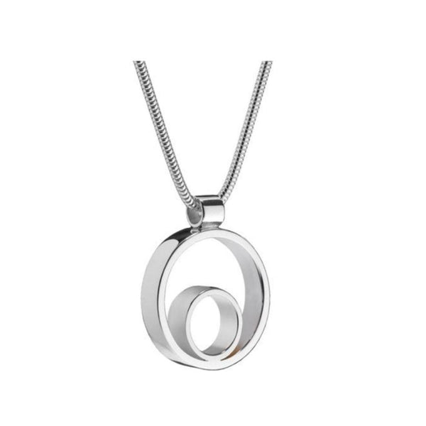 Maureen Lynch Circles Medium Silver Necklace CR4/s