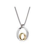 Maureen Lynch Circles Silver and Gold Necklace CR5/s