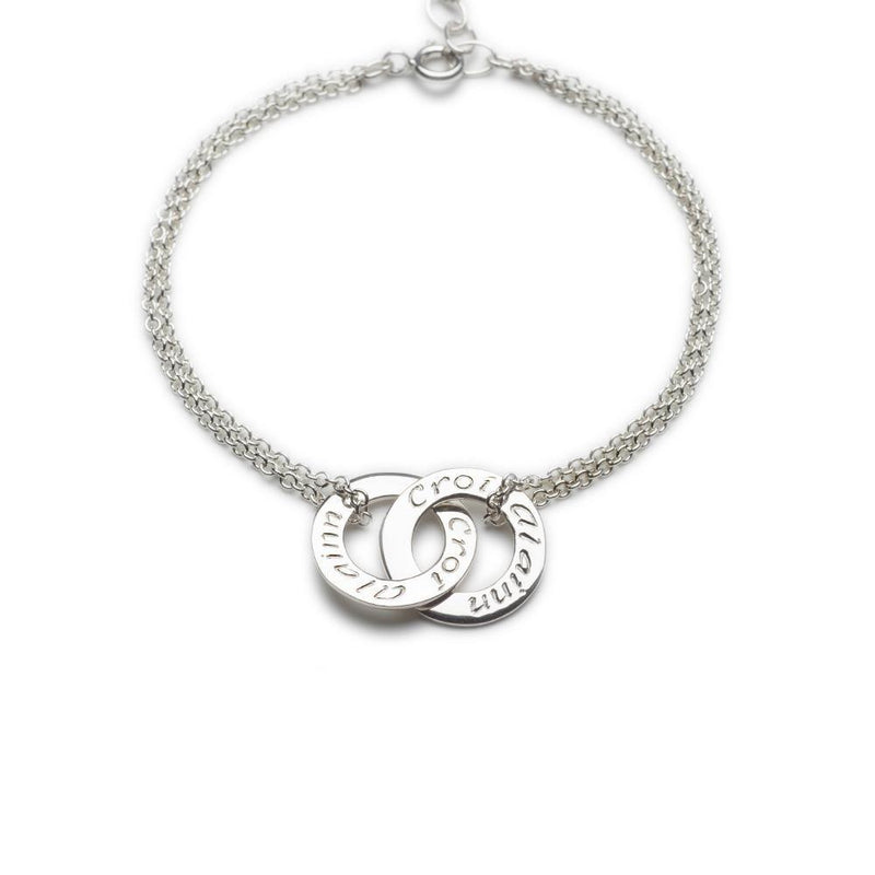 Enibas Croí Álainn Silver Double Bracelet BH15SS