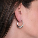 Maureen Lynch Circle of Dreams Small Sterling Silver Hoop Earrings