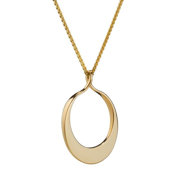 Maureen Lynch 9ct Gold Circle of Dreams Medium Twist Necklace DL15.G