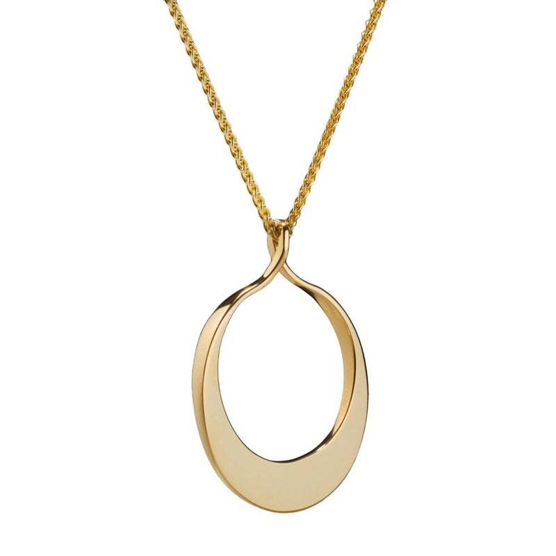 Maureen Lynch 9ct Gold Circle of Dreams Medium Twist Necklace