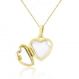 9ct Gold Pillow Heart Locket Necklace