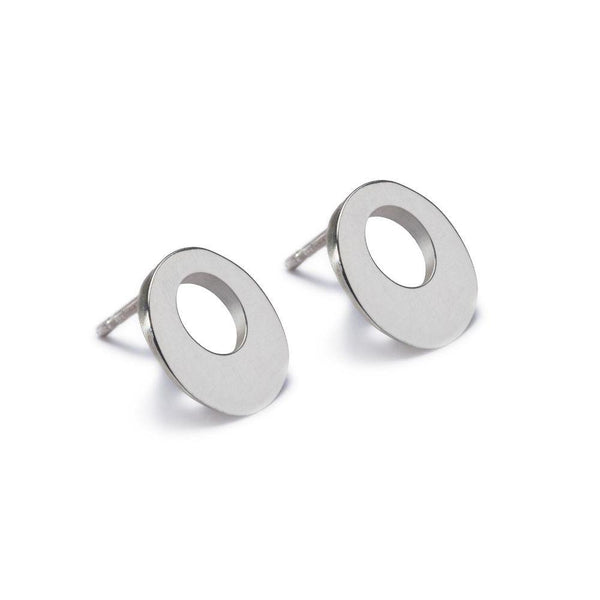 Maureen Lynch Circle of Dreams Silver Stud Earrings DL6