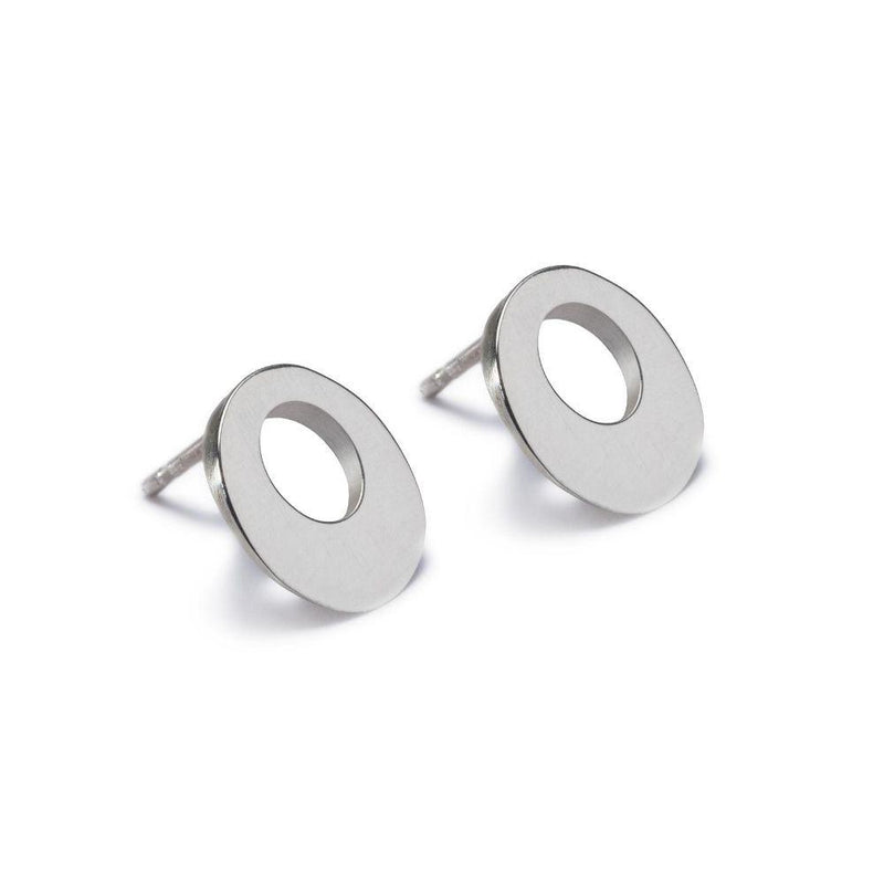 Maureen Lynch Circle of Dreams Silver Stud Earrings DL6