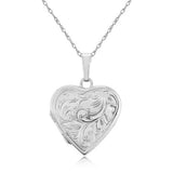 Sterling Silver Heart Locket Necklace