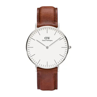 Daniel Wellington Classic St Mawes Brown Leather 40mm Mens Watch DW00100021