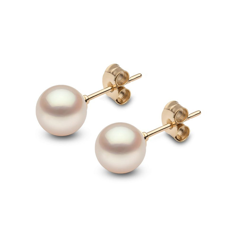 9ct Gold Cultured Freshwater 7-7.5mm Pearl Stud Earrings