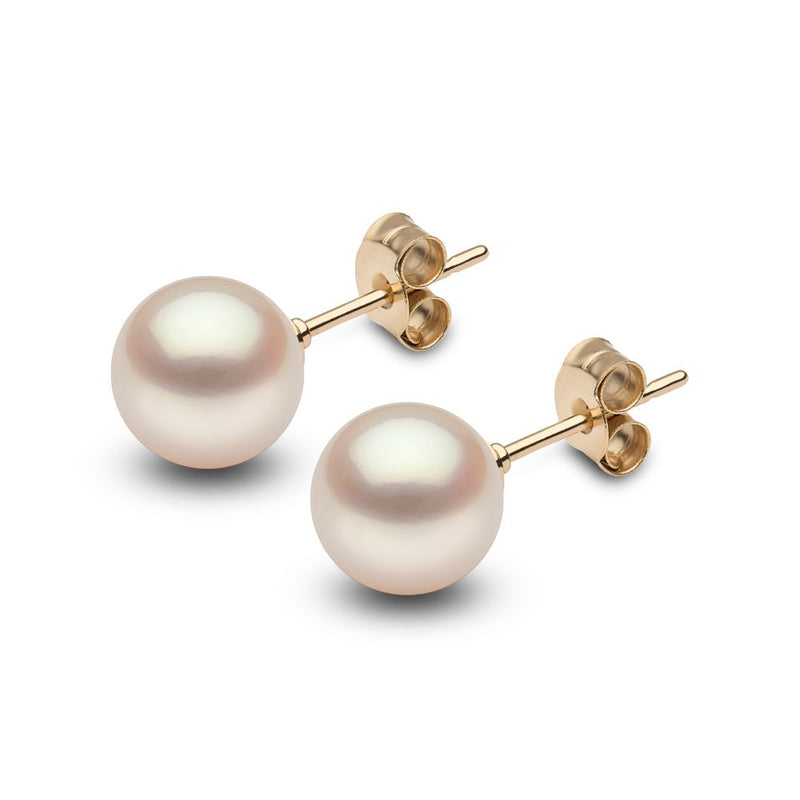 8mm cultured online pearl stud earrings