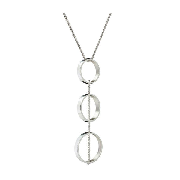 Maureen Lynch Ebb and Flow Silver Long Necklace