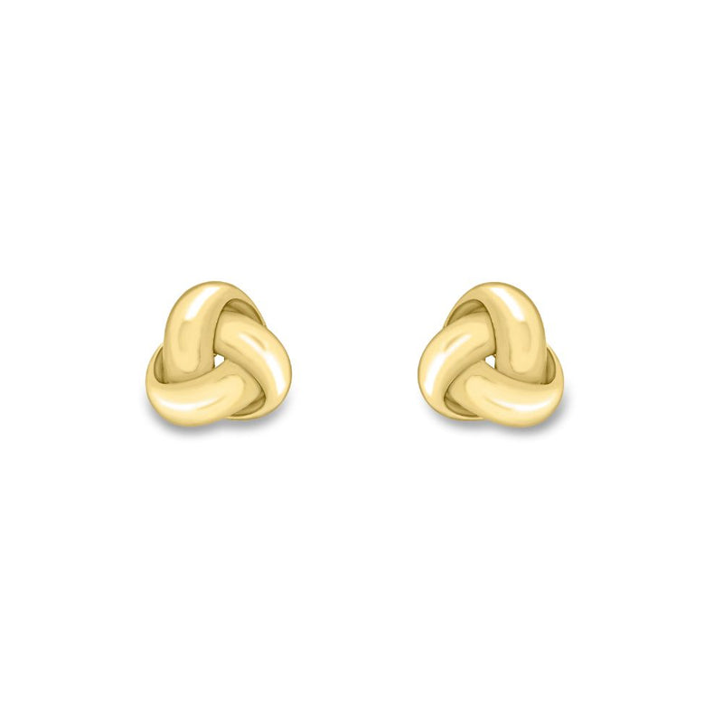 9ct Gold 5mm Knot Earrings
