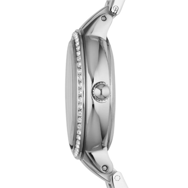 Fossil Virginia Quartz Silver Steel 30mm Ladies Watch ES3282