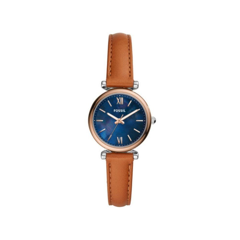 Tan Leather Ladies Fossil Carlie Mini Watch ES4701