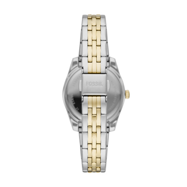 Fossil Scarlette Mini Quartz Two Tone Steel 32mm Ladies Watch ES4949