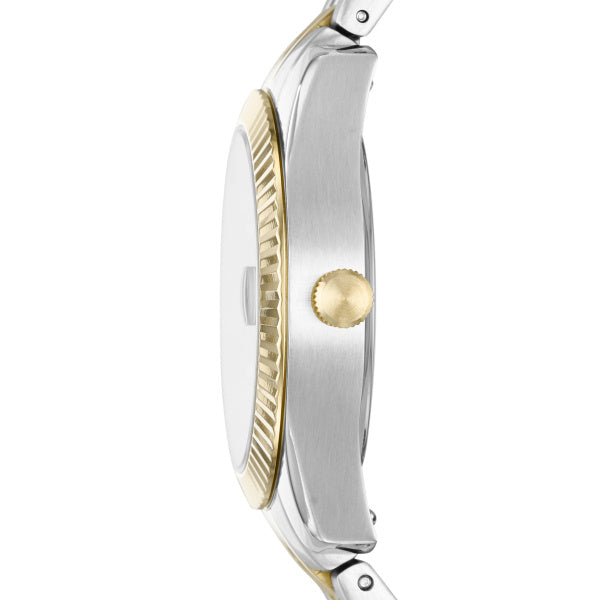 Fossil Scarlette Mini Quartz Two Tone Steel 32mm Ladies Watch ES4949