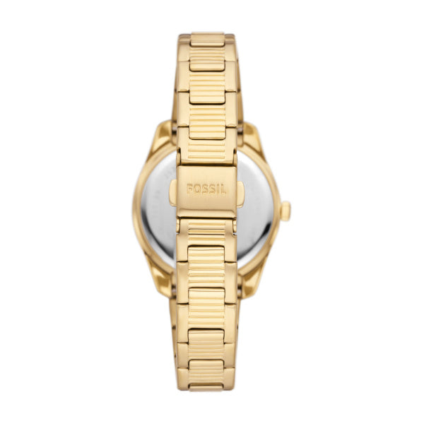 Fossil Scarlette Quartz Gold Steel 32mm Ladies Watch ES5199