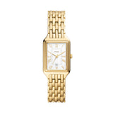 Fossil Raquel Silver Dial Gold 23mm Ladies Watch ES5220