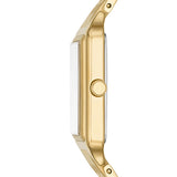 Fossil Raquel Quartz Gold Steel Silver Dial 23mm Ladies Watch ES5220