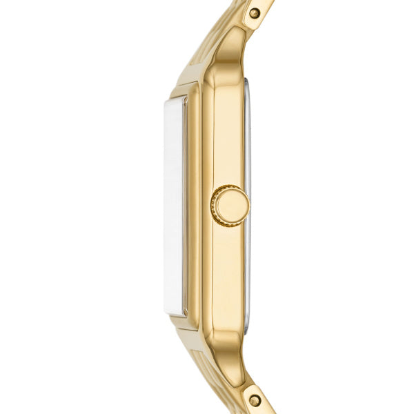 Fossil Raquel Quartz Gold Steel Silver Dial 23mm Ladies Watch ES5220