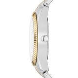 Fossil Scarlette Quartz 2 Tone Steel 32mm Ladies Watch ES5240