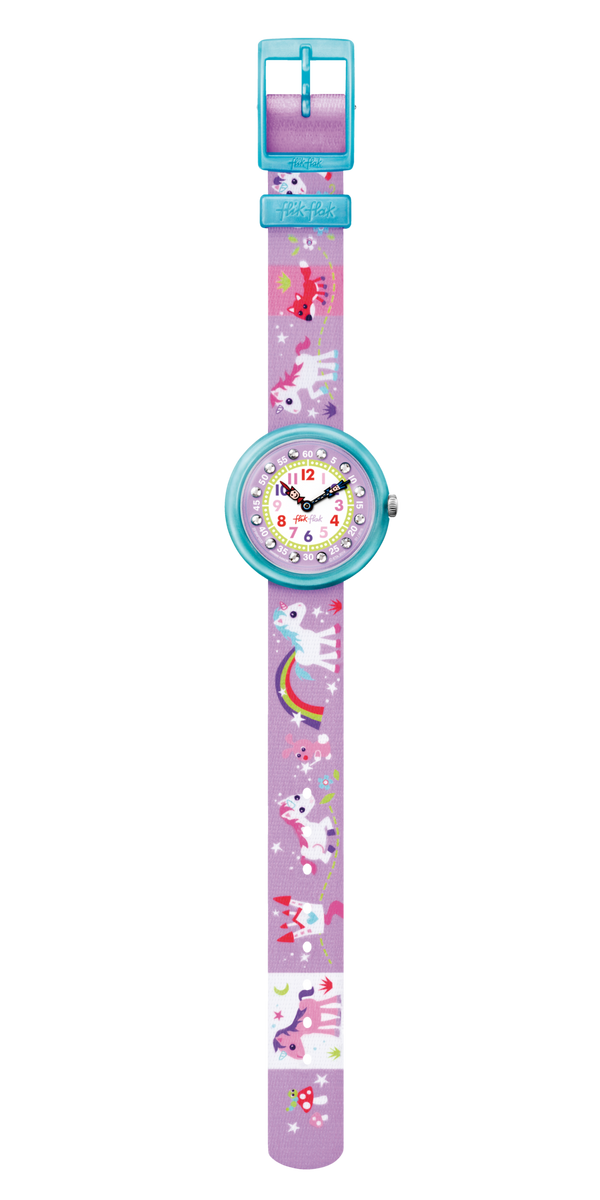 Swatch Flik Flak Magical Unicorns Quartz Watch FBNP033