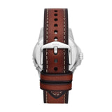 Fossil Blue Brown Leather 42mm Mens Watch FS5961