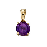 9ct Gold February Birthstone Pendant