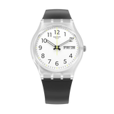 Swatch Rinse Repeat Black Quartz 34mm Watch GE726