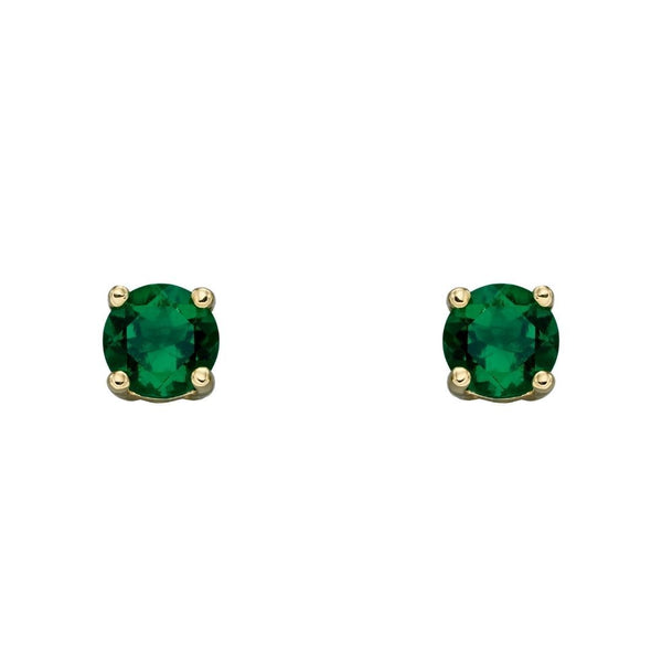9ct Gold May Birthstone Earrings