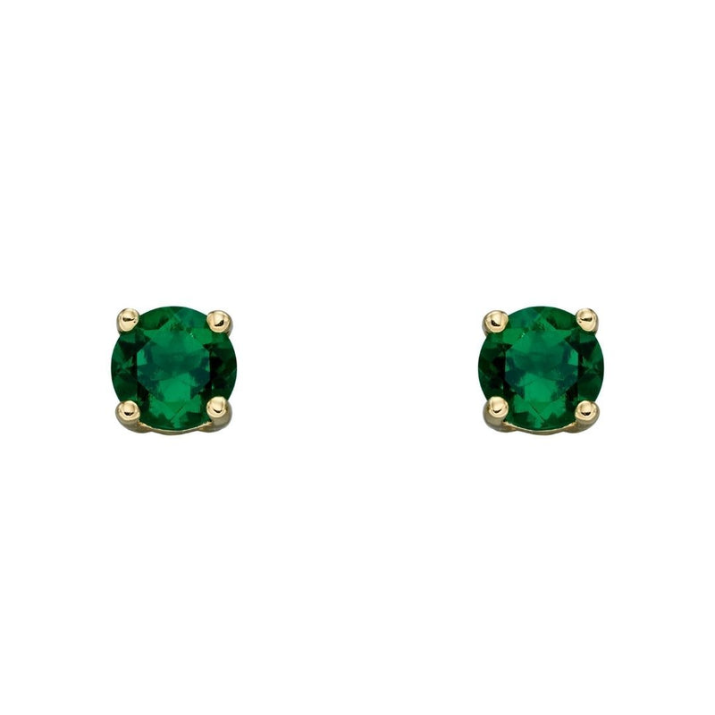 9ct Gold May Birthstone Earrings