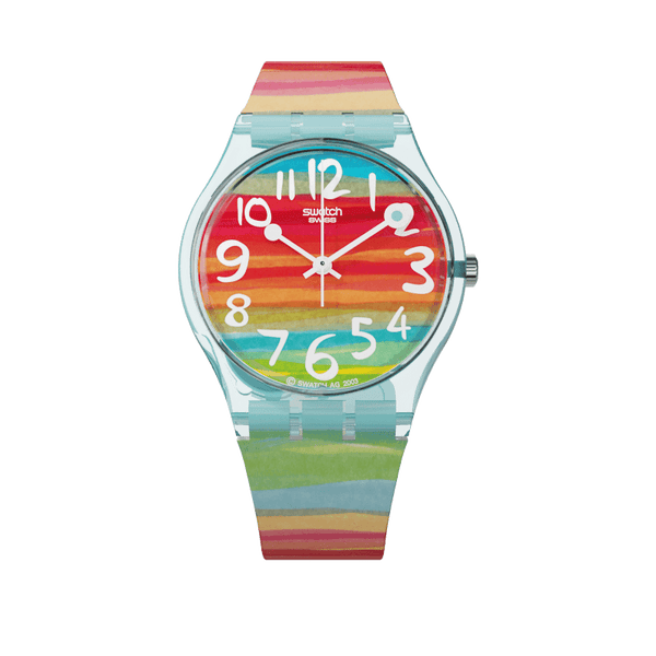 Swatch Colour The Sky 34mm Quartz Watch GS124