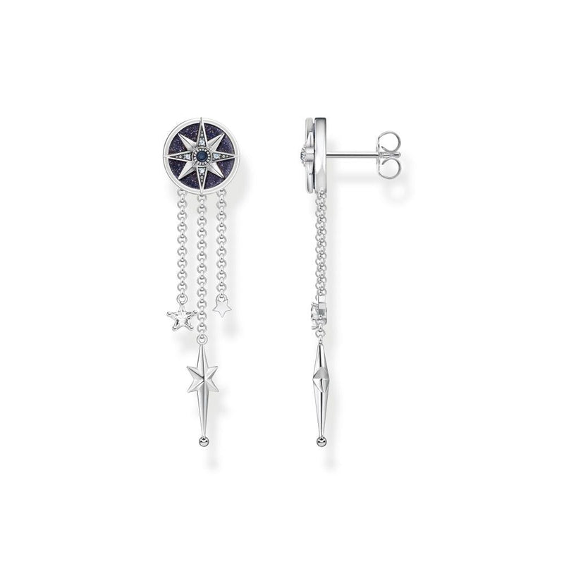 Thomas Sabo Royalty Star with Stones Silver Earrings H2224.945.7