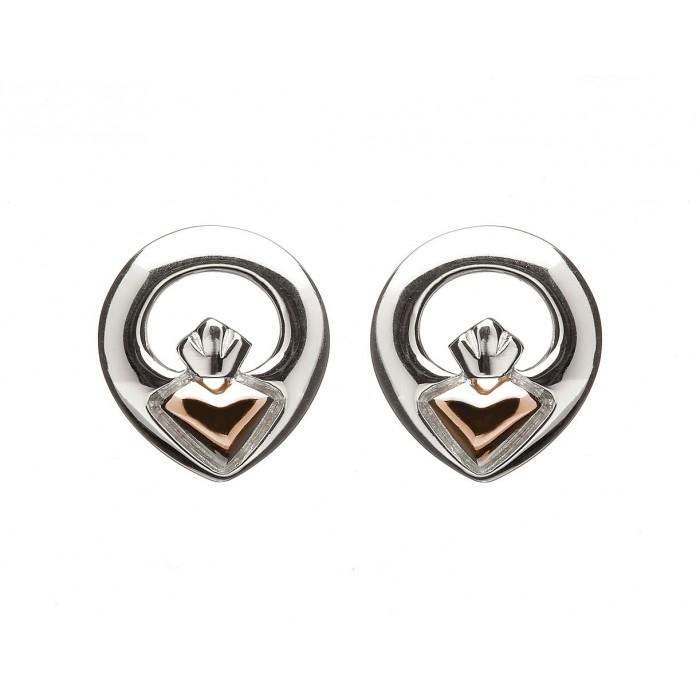 House of Lor Iconic Claddagh Stud Earrings H30014