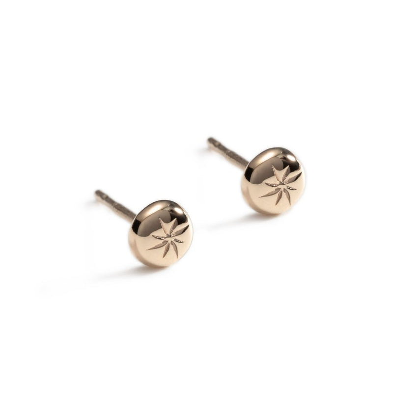 Enibas Light My Way 9ct Gold Stud Earrings LMW16G