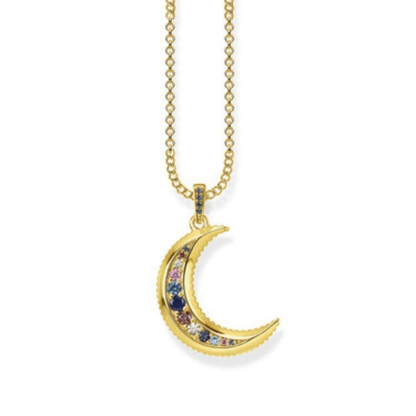 Thomas Sabo Royalty Gold Moon Necklace KE1826-959-7-L45V
