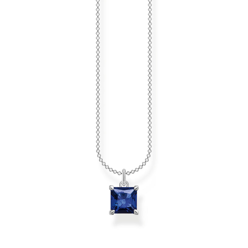 Thomas Sabo Sterling Silver Blue Stone Necklace KE2156-699-32