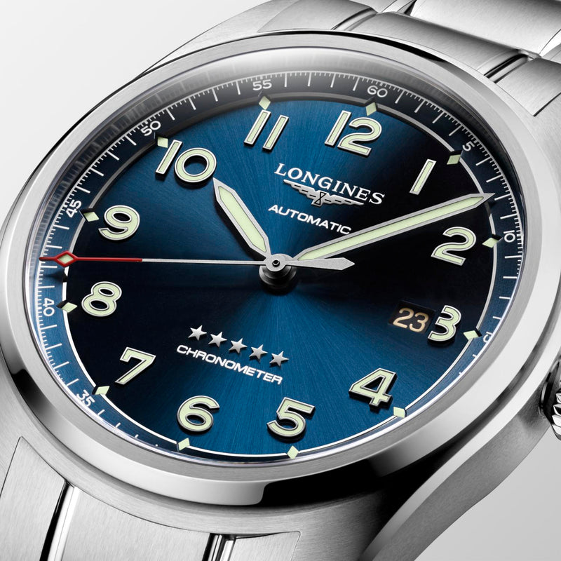 Longines Spirit Automatic Steel Blue Dial Chronometer 42mm Watch L38114936