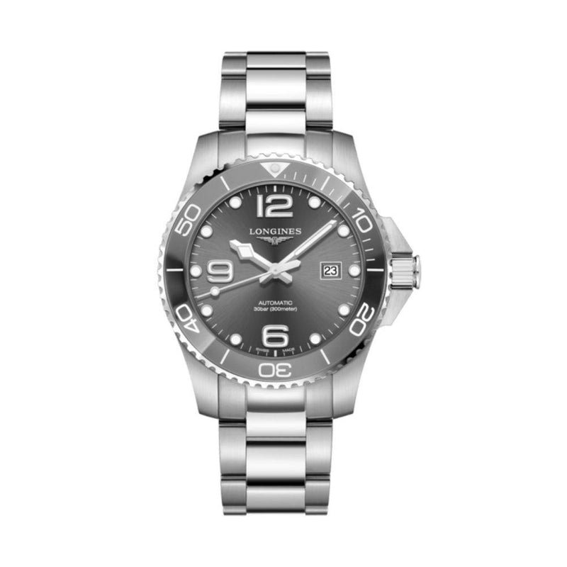 Longines Hydroconquest Grey Ceramic 43mm Watch L37824766 