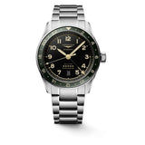 Longines Spirit Zulu Time Automatic Steel Green 42mm Mens Watch L38124636