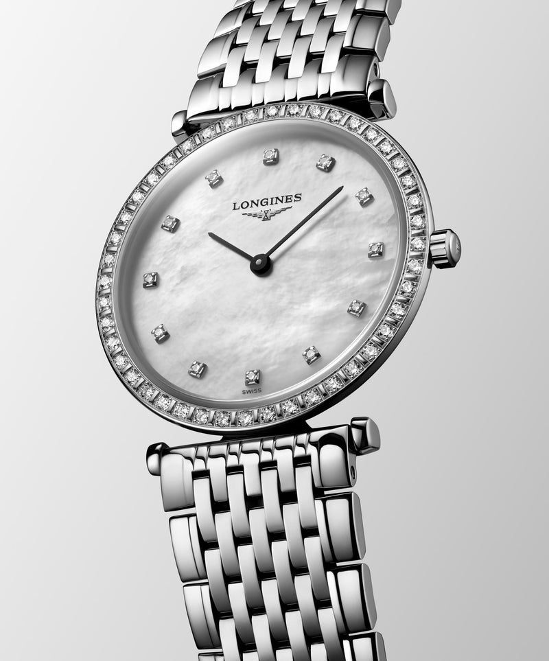 Longines La Grande Classique Quartz Silver Steel 29mm Diamond Ladies Watch L45230876