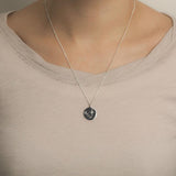 Enibas Light My Way Large Silver Diamond Necklace