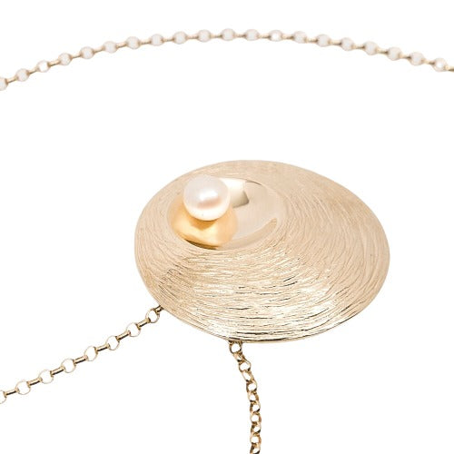 Martina Hamilton 9ct Gold Large Oyster Pearl Necklace