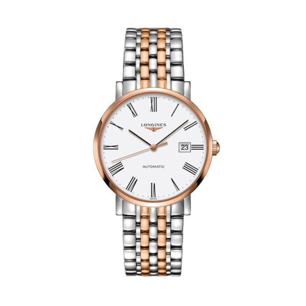 Longines Elegant Collection Steel and Rose Gold 39mm Watch L49105117