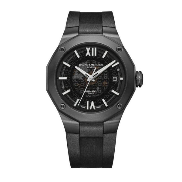Baume et Mercier Black Steel Riviera 10617 Watch