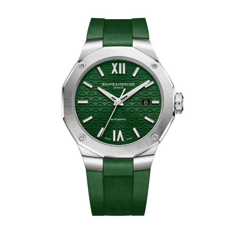 Baume et Mercier Green Rubber Riviera 10618 Watch