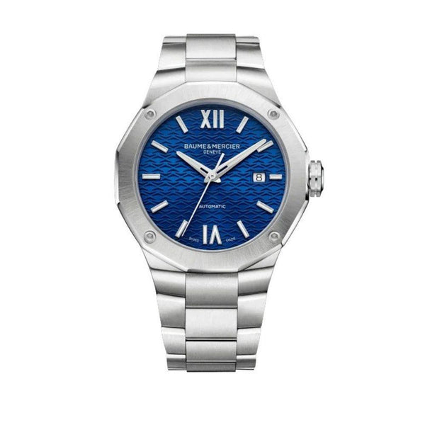 Baume et Mercier Steel Blue Dial Riviera 10620 Watch