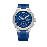 Baume et Mercier Blue Rubber Riviera 10623 Watch