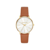 Michael Kors Pyper Gold Tone Leather Watch MK2740