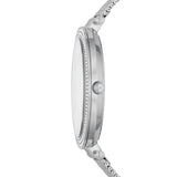 Michael Kors Darci Pink Dial Silver Steel 39mm Ladies Watch MK4518